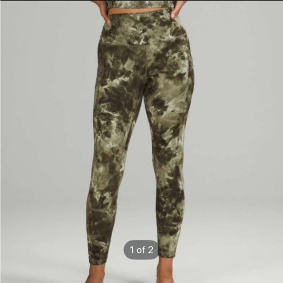 lululemon athletica Pants - Lululemon Align High-Rise Pant with Pockets 25" Green Diamond-Dye Leggings